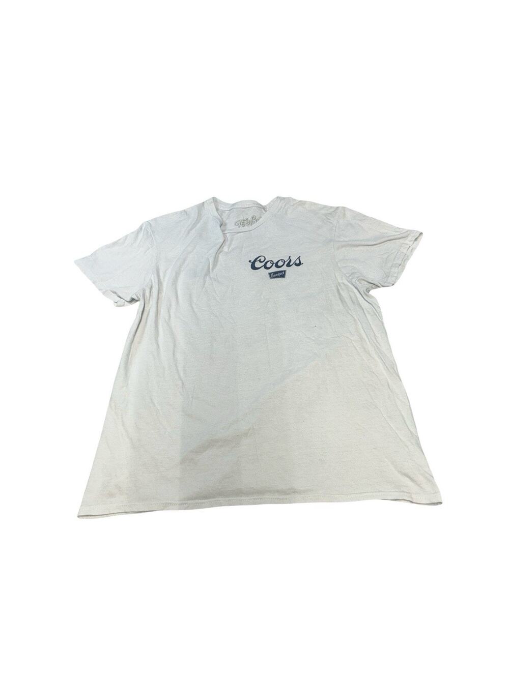 Coors Banquet Beer Tee Luv Men’s Medium T-Shirt Rocky Mountain Vintage Design￼